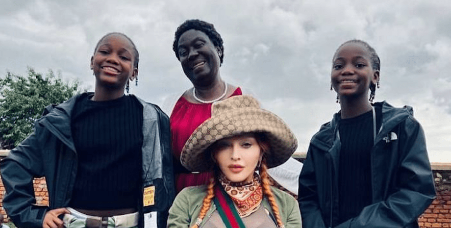 Мадонна с дочерьми, дети мадонны, Малави Африка, дочери мадонны, эстер и стелла, лурдес леон