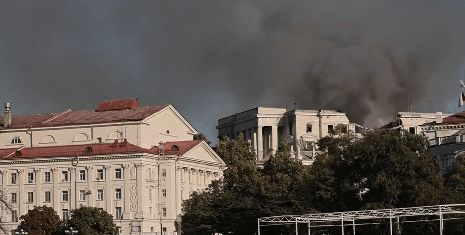 Штаб, Черноморский флот, война РФ против Украины, Крымский полуостров, Крым, Севастополь, взрыв