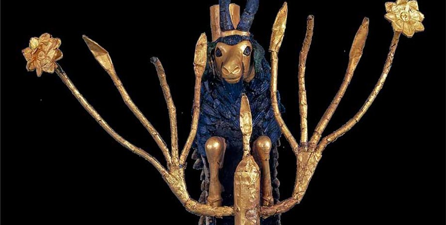 ученые, археология, баран, козлы, артефакт, статуя, скульптура, раскопки, кладбище, шумеры, Ур, город, Ирак, реликвия, цивилизация, Авраам, церемония, искусство, музей, могила, захоронение, гробница, история, религия, ритуал