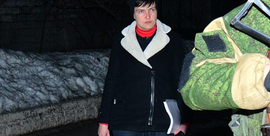 Савченко посетила Макеевку / Сайт боевиков