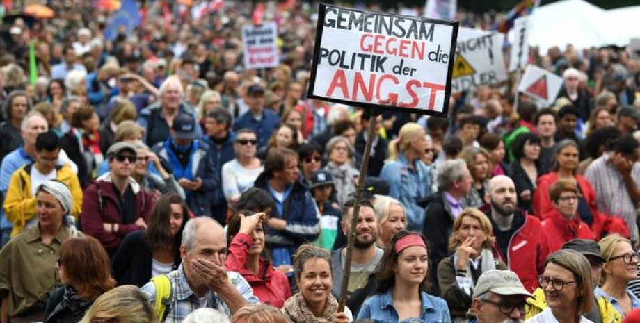 Протесты в Мюнхене