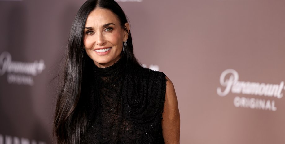 Демі Мур, Демі Мур стиль, серіал Landman, дружина брюса вілліса, чорна сукня, премʼєра Landman