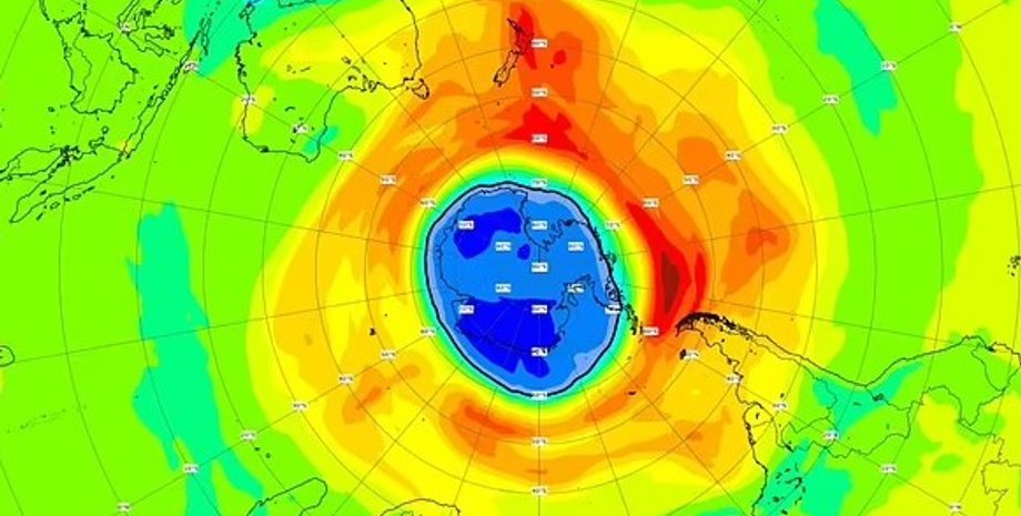 озоновая дыра, антарктида озоновая дыра