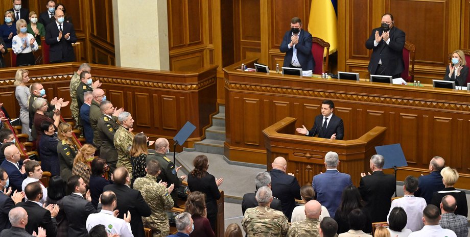 владимир зеленский, верховная рада, зеленский в раде