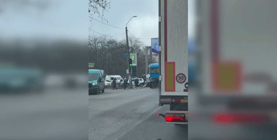 Блокирование дороги в Одессе