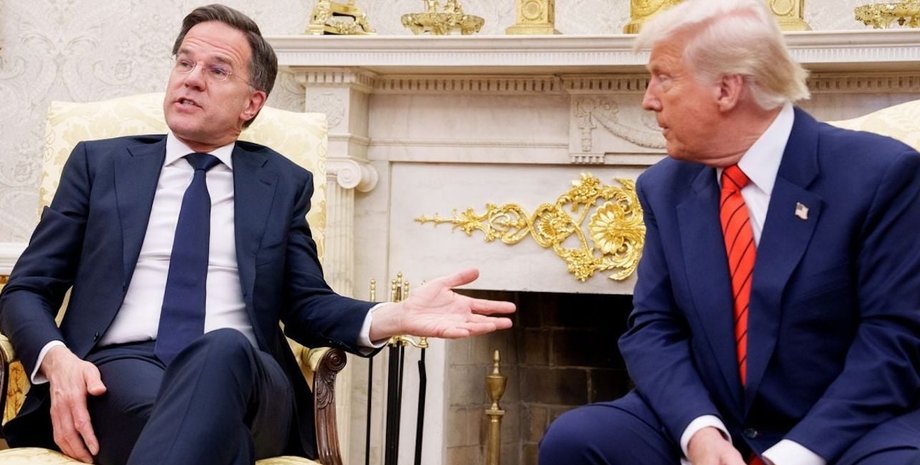 Трамп встретился с Рютте и снова набросился на НАТО Дональд Трамп Марк Рютте