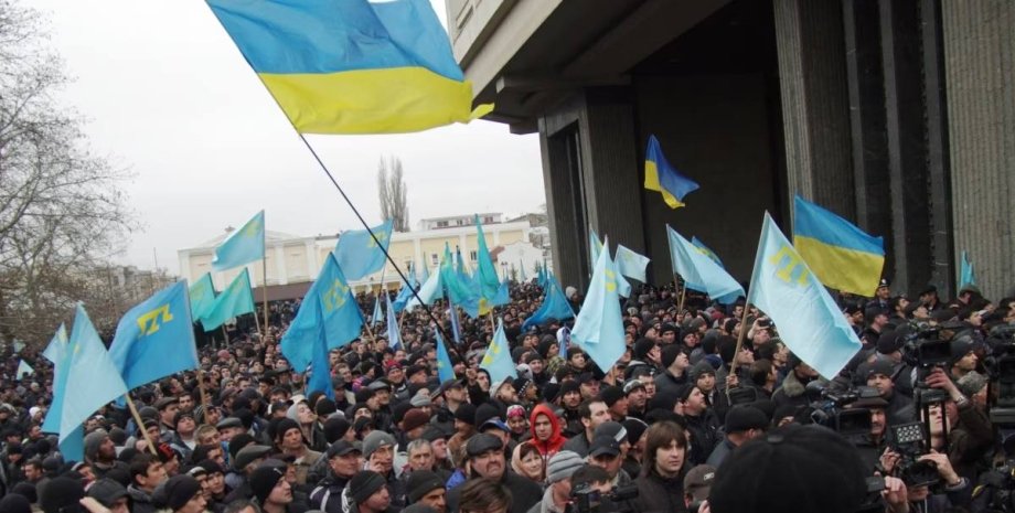 Проукраинский митинг в Крыму