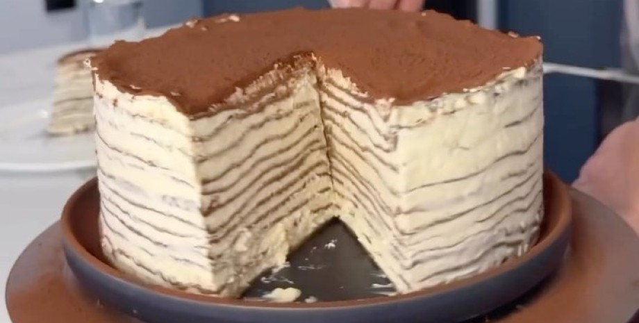 Тирамису торт с печеньем савоярди
