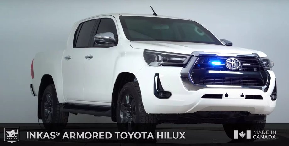 Бронированный пикап Тойота, пикап Тойота, Toyota Hilux, бронированное авто, Toyota Hilux 2022, тюнинг Toyota Hilux