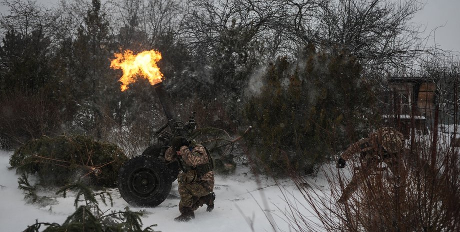 бахмут, міномет, все, вогонь, артилерія, війна, постріл, залп
