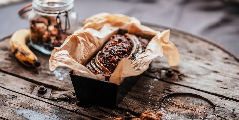 Банановый хлеб, хеб с бананами, банановый кекс