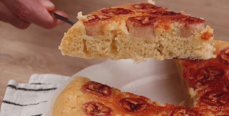 банановый пирог, пирог на сковороде