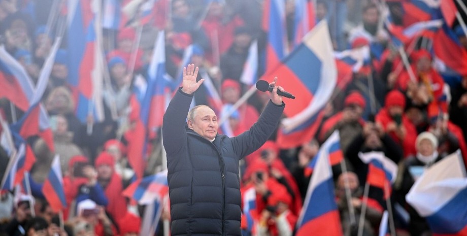 Владимир Путин, россияне, война, фото