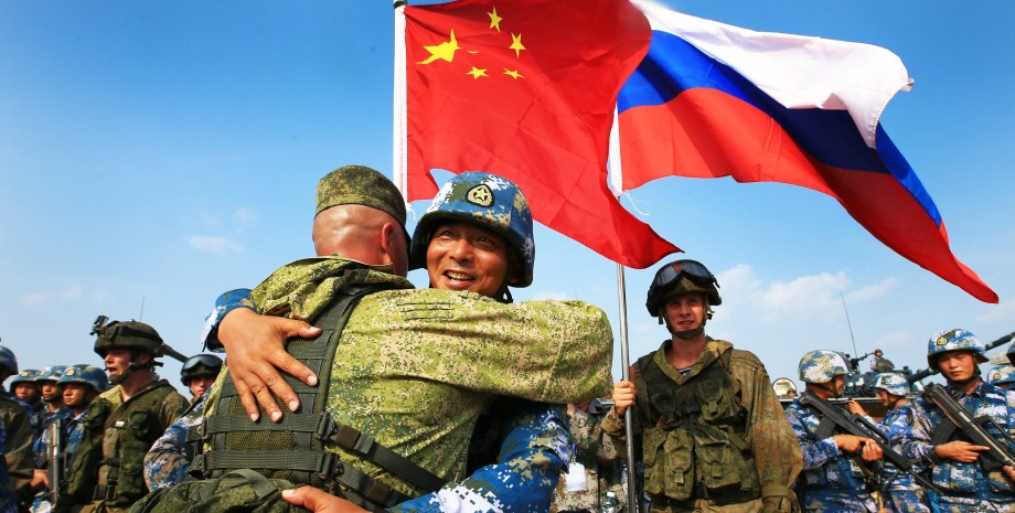 Військові навчання, армія, Росія, Китай, фото