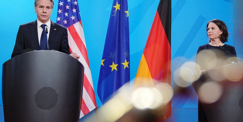 Анналенна Бербок., Ентоні Блінкен, держдеп, мзс Німеччини