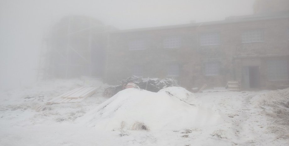 29 вересня в Україні випав сніг