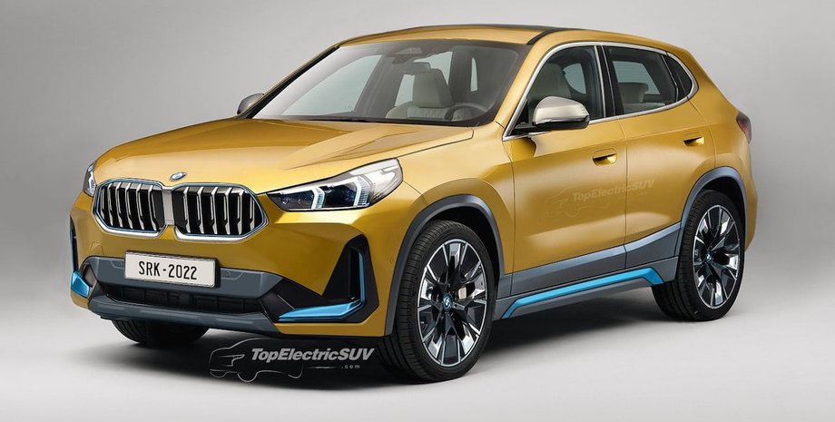 BMW, BMW iX2, Электрокар, Электромобили, Новинки, Кроссоверы, Фото, Дизайн, Модель, Авто, Автомобили