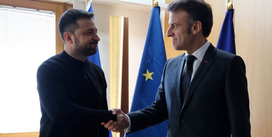 Макрон і Зеленський, Макрон з Зеленським, Франція і Україна