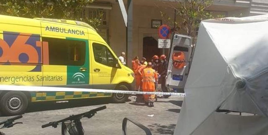 ДТП, испания, толпа