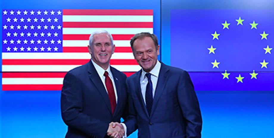 Майк Пенс и Дональд Туск / Фото: Globallookpress.com