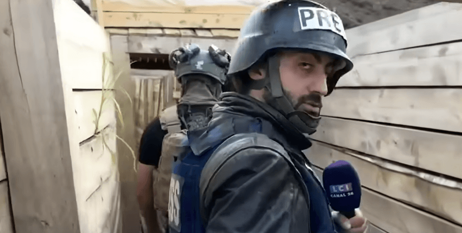 Журналіст TF1, позиції росіян в Україні