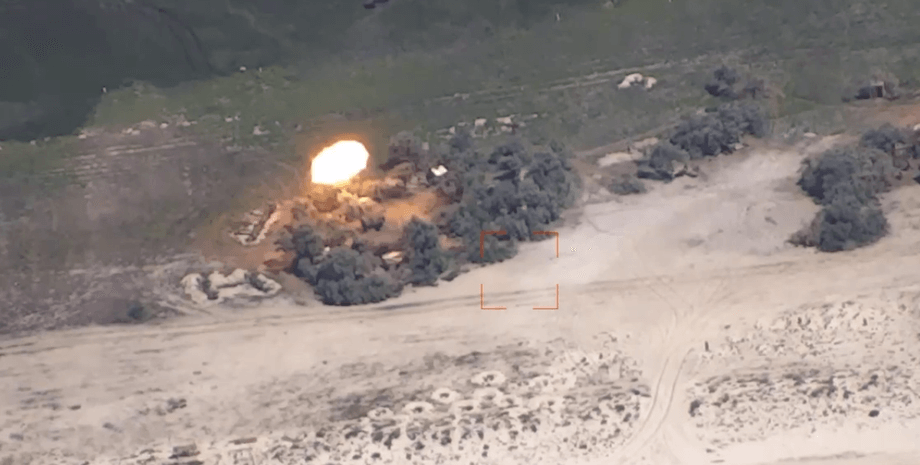 Удар ракети HIMARS по окупантах