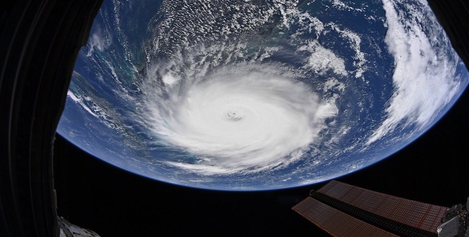 Ураган "Дориан", снятый с МКС/Фото: NASA