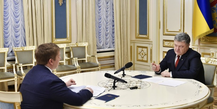 Петр Порошенко и Андрей Коболев / Фото: president.gov.ua
