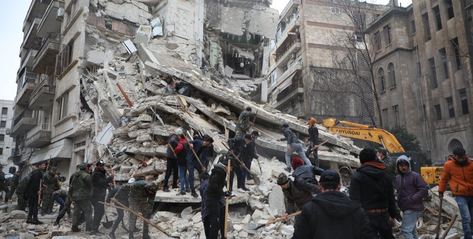 Последствия землетрясения в Сирии