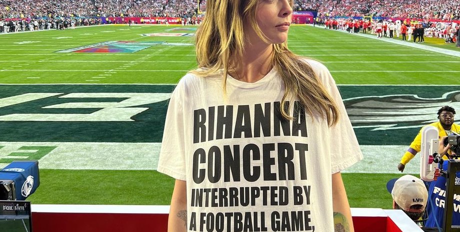 кара делевинь, супербоул, рианна, американский футбол, суперкубок