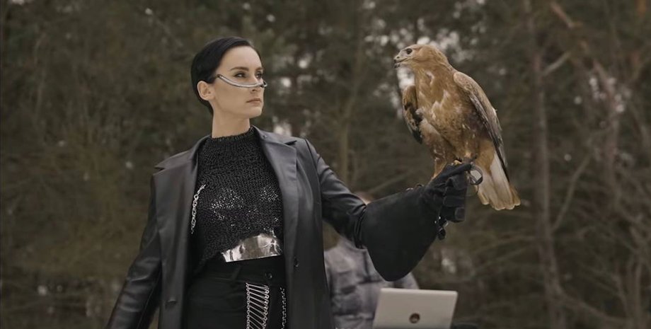 использование краснокнижной птиц в клипе, курганник в клипе Go_A