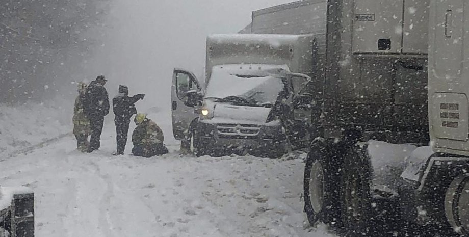 снежный шторм, "Иззи", США.