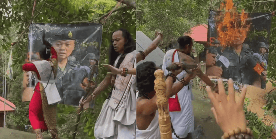 Шамани в Камбоджі проводять ритуал