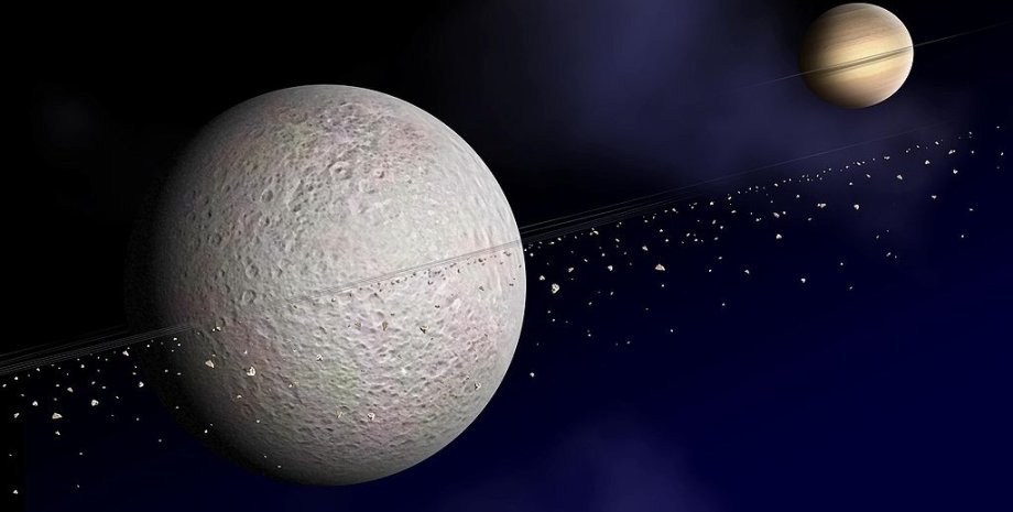 Титан – крупнейший спутник Сатурна / Иллюстрация: darker76.blogspot.com