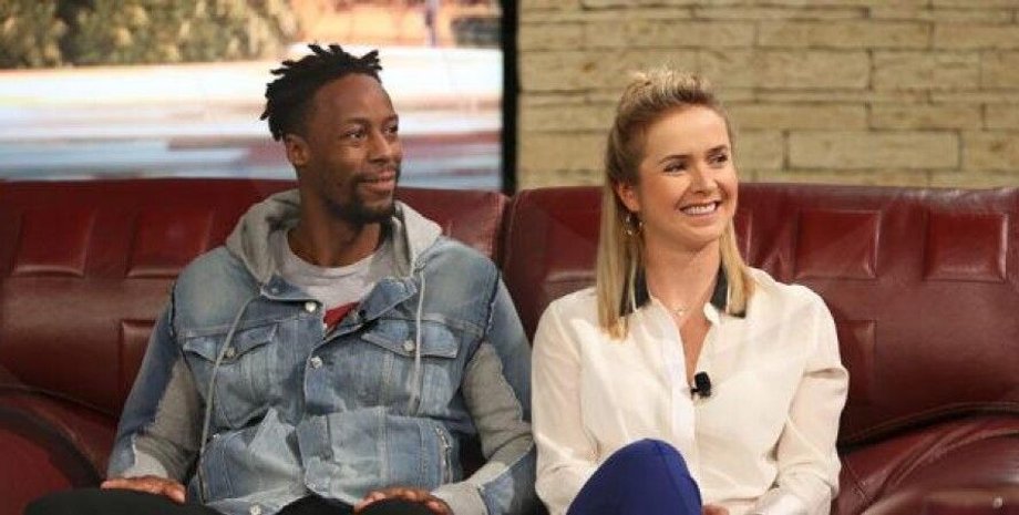 Гаэль Монфис и Элина Свитолина