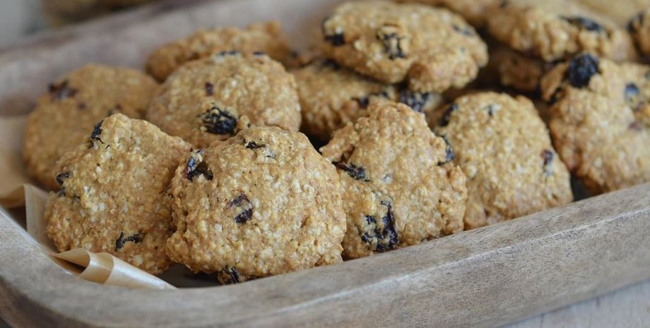 Овсяное печенье, постное печенье, постное овсяное печенье, вегетарианский рецепт, простой рецепт