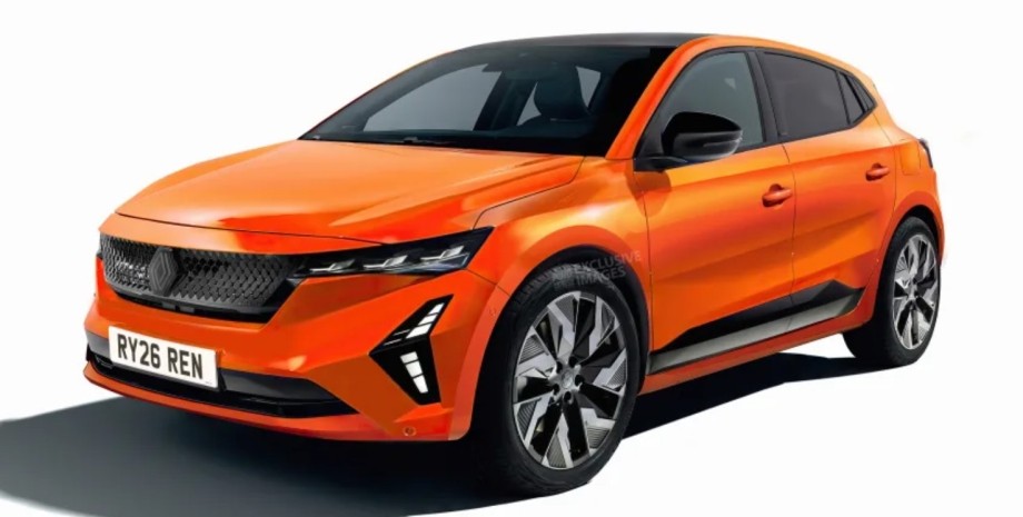 Renault Clio 2026 рендер Renault, Renault Clio, Авто, Автомобили, Хэтчбек, Фото, Дизайн, Гибриды, Гибридное авто