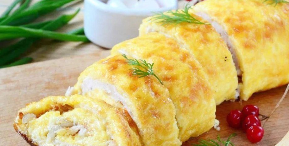рулет, сырный рулет, курица, кулинарные рецепты, рецепты на ужин
