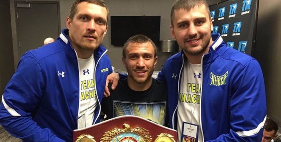 Александр Усик, Василий Ломаченко и Александр Гвоздик / Фото: Instagram