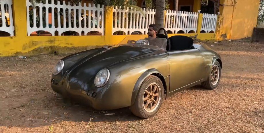Porsche, Porsche 356 Speedster, Авто, Автомобили, Спорткар, Раритет, Honda, Видео, Индия, Реплика