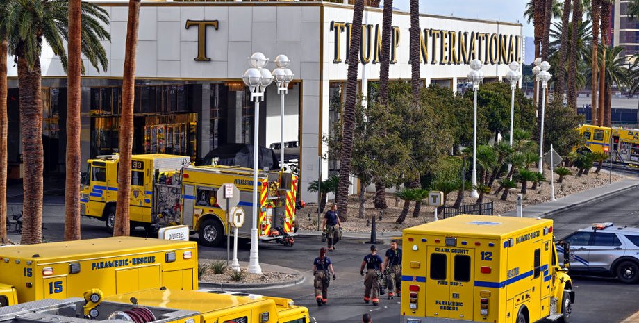 Tesla Cybertruck, взрыв, отель трампа, Tesla Cybertruck взрыв