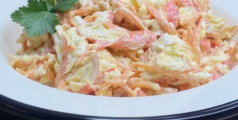 салат с крабовыми палочками