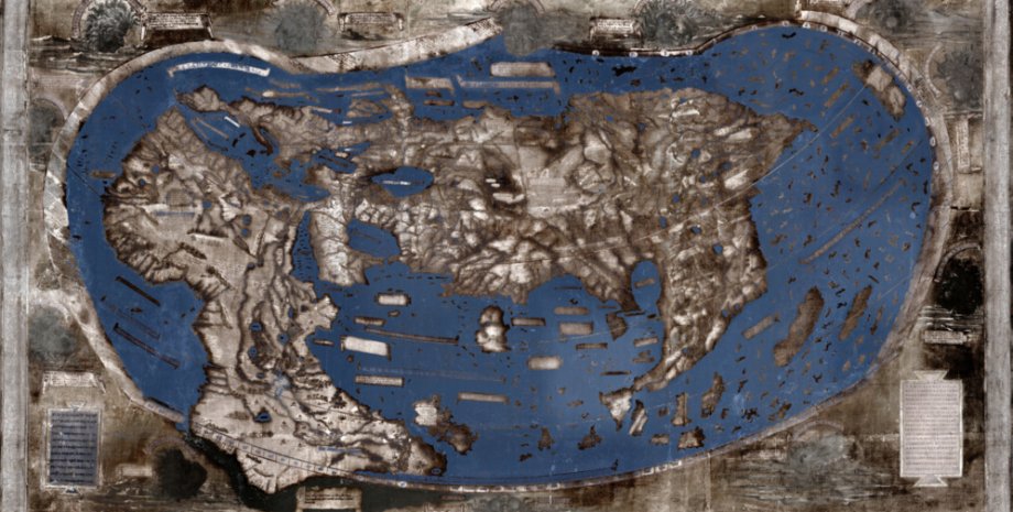 Восстановленное изображение карты 1491 года. Lazarus Project / MegaVision / RIT / EMEL