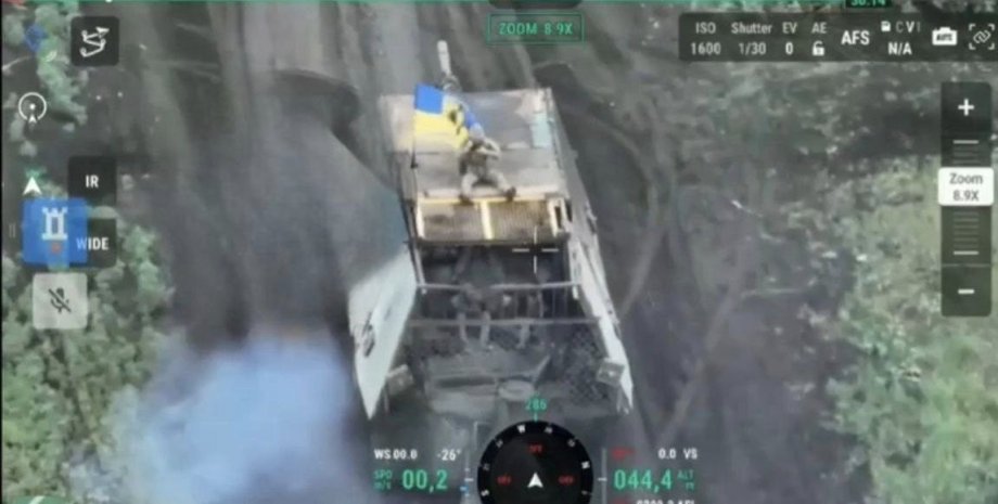 ВСУ захватили танк-черепаху Т-62МВ