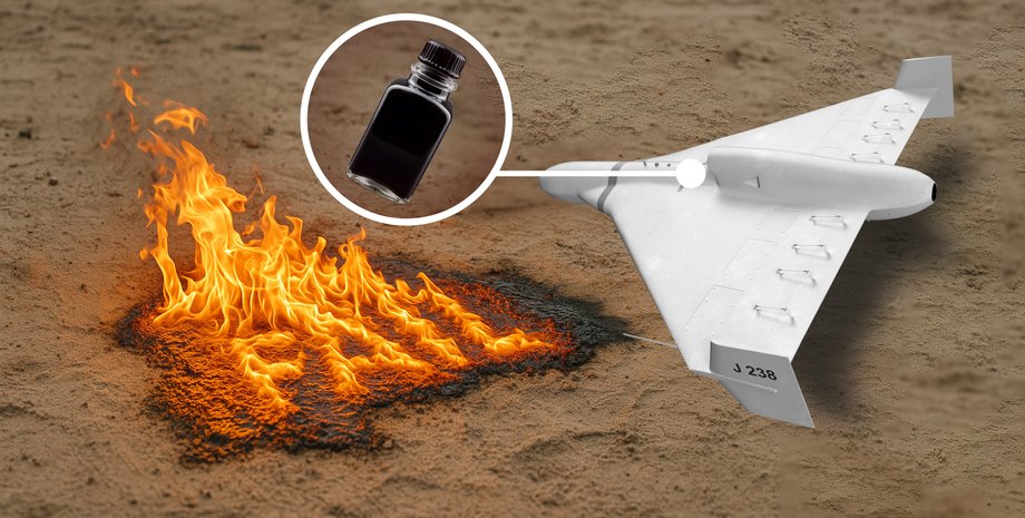 новое оружие рф, шахед напалм, новая жидкость шахэды атака украина