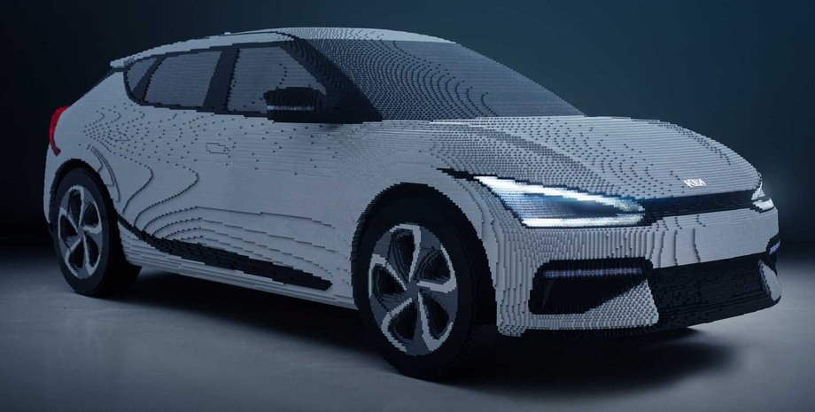 Kia, Kia EV6, Lego, Конструктор, Авто, Автомобили, Фото, Видео, Электромобили, Электрокары, Неделя дизайна в Милане