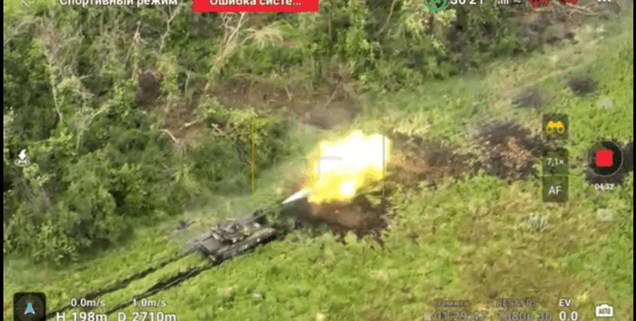 Український танк, вогонь по окупантах, Бахмут