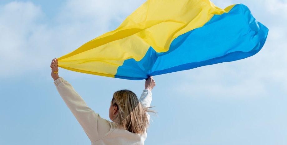 україна, українка, прапор, день незалежності, свято