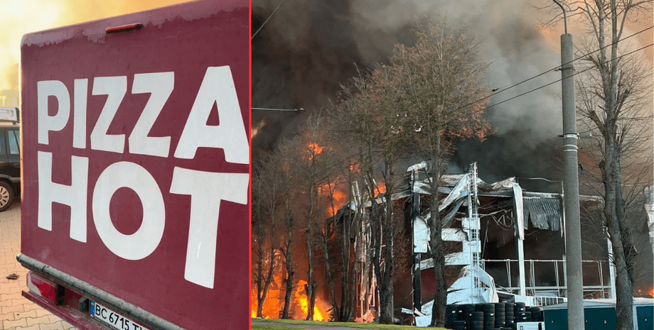 Пожежа у Львові після масованої атаки: згоріла фабрика нової мережі піцерій (відео)