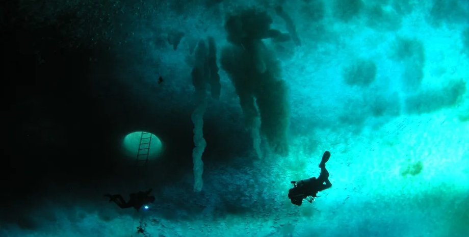 брайниклы, столпы подо льдом